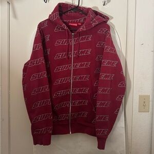 Supreme Repeat zip up hoodie